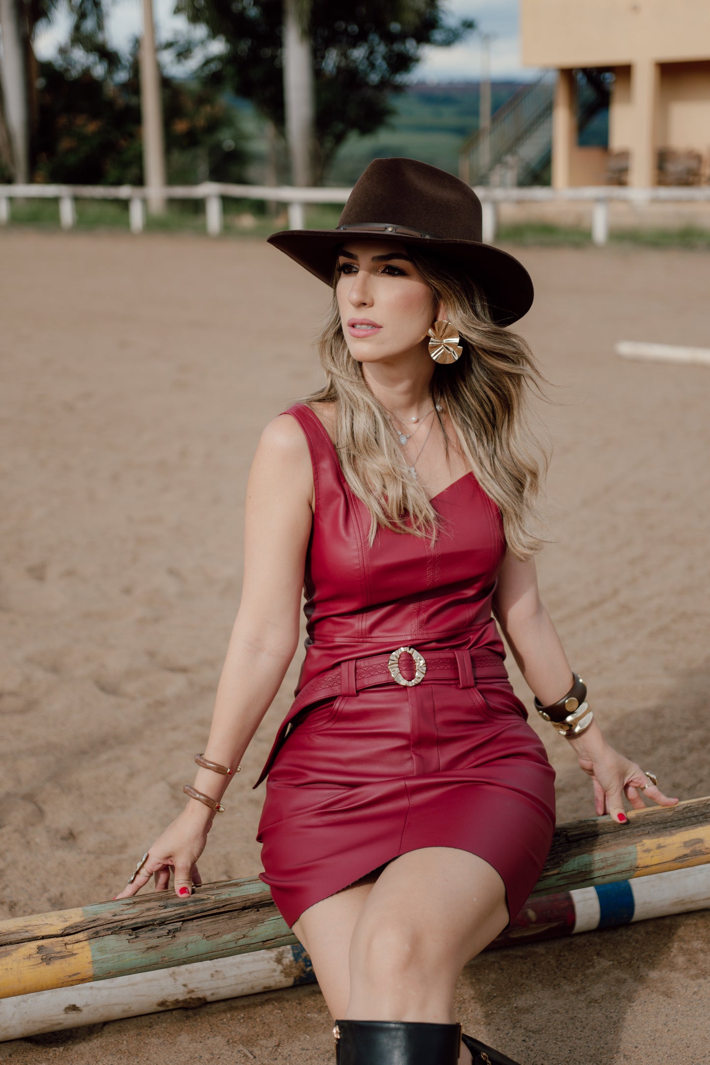 TOP COURO ANDRESSA