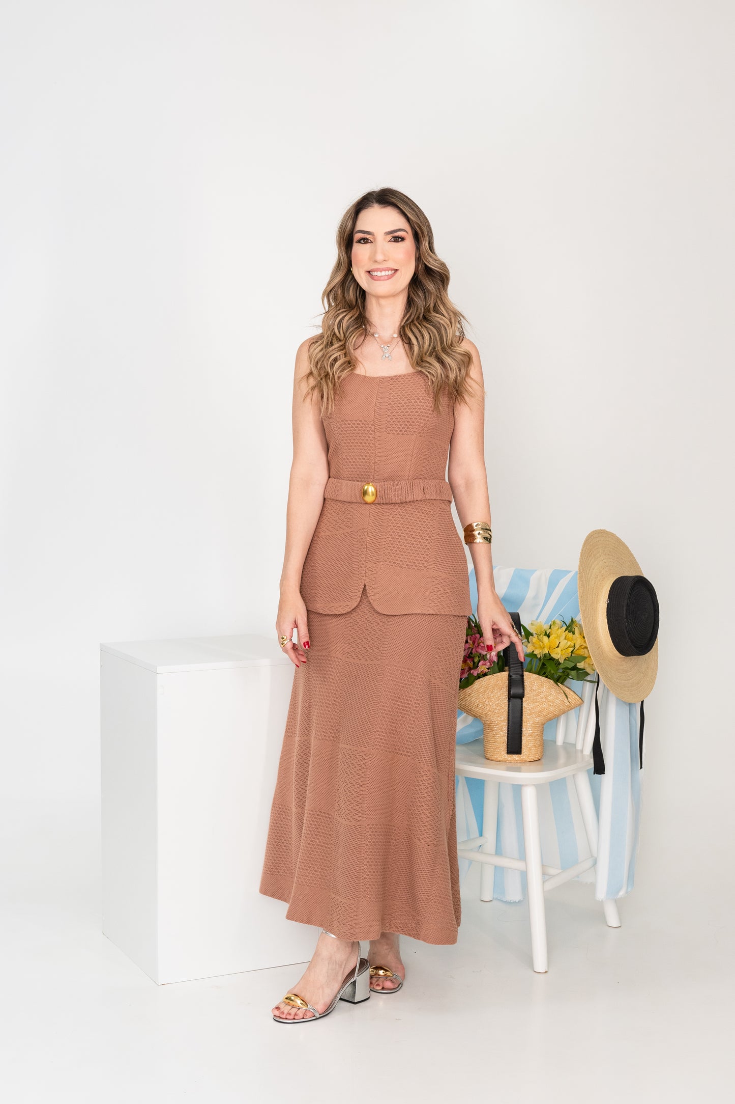 VESTIDO MIDI VERONA MARCA LA CHOCOLÊ