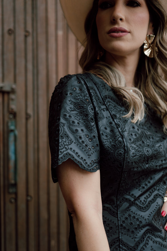 VESTIDO COURO ESTELA