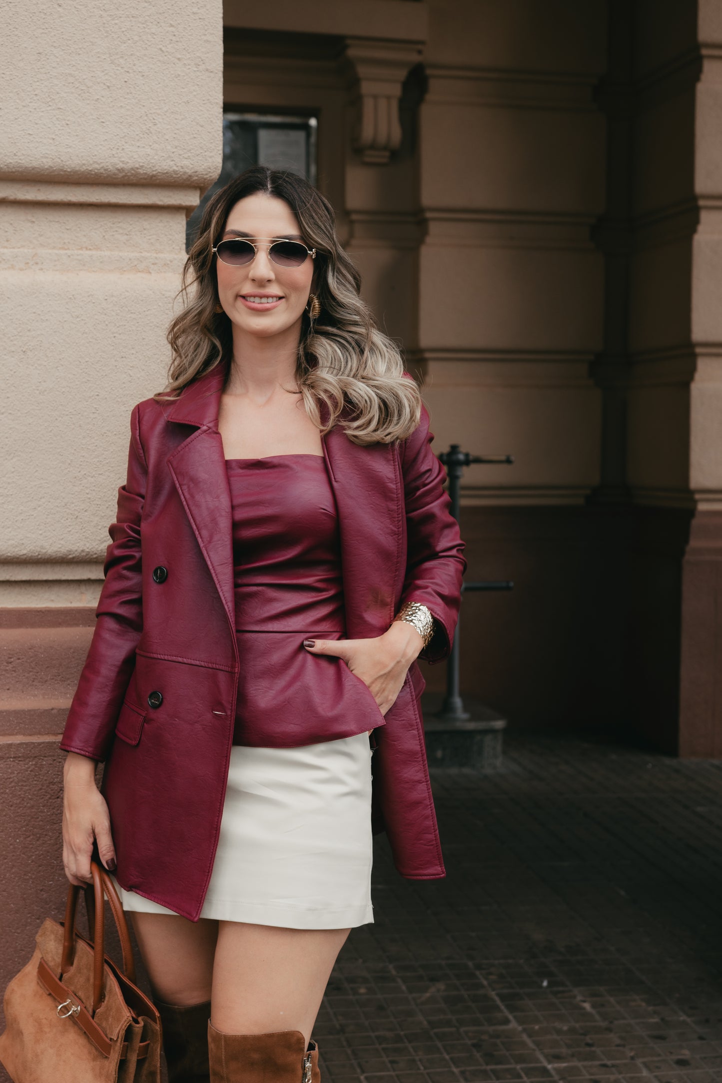 BLAZER COURO POLIANA