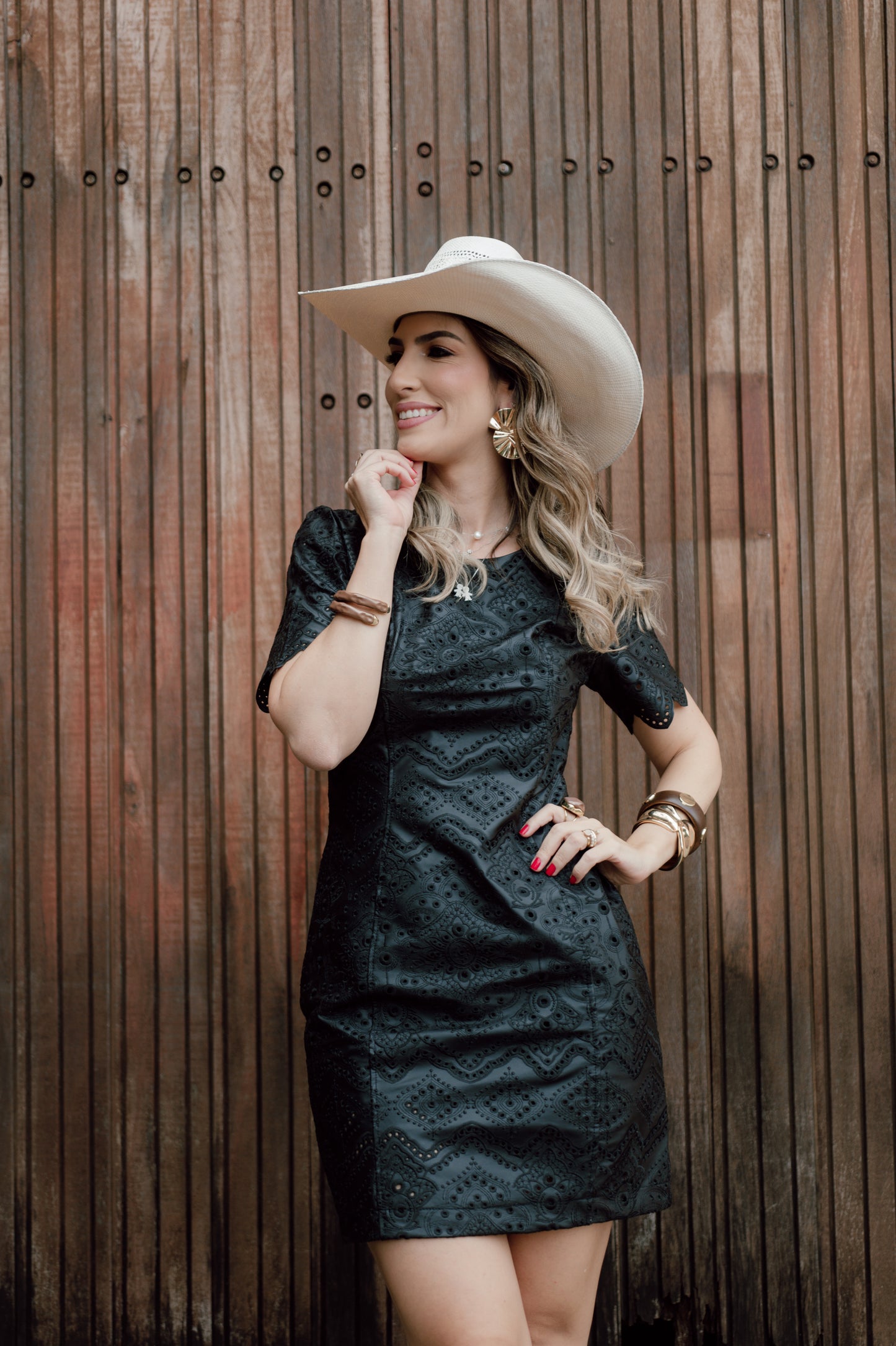 VESTIDO COURO ESTELA