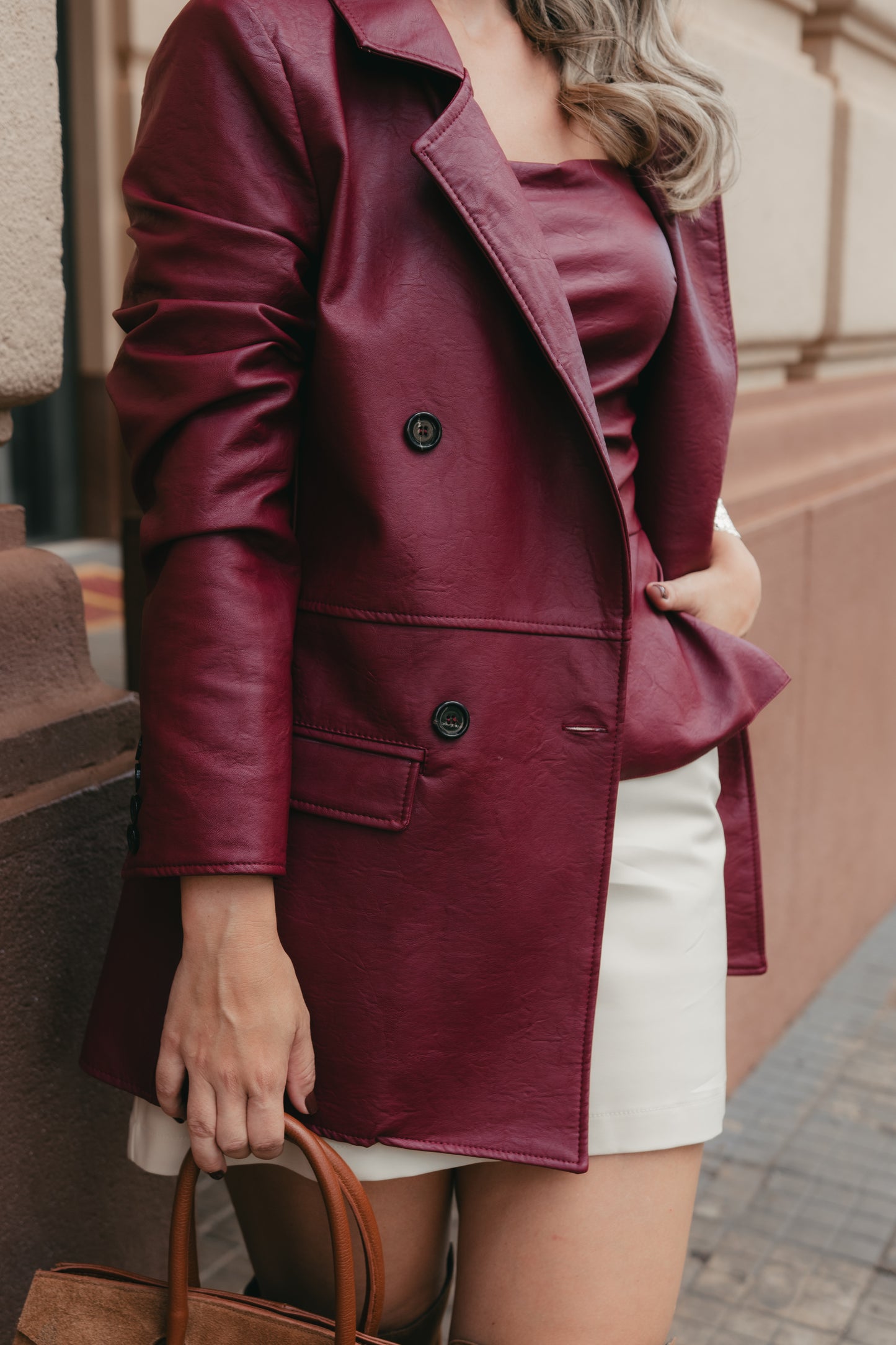 BLAZER COURO POLIANA