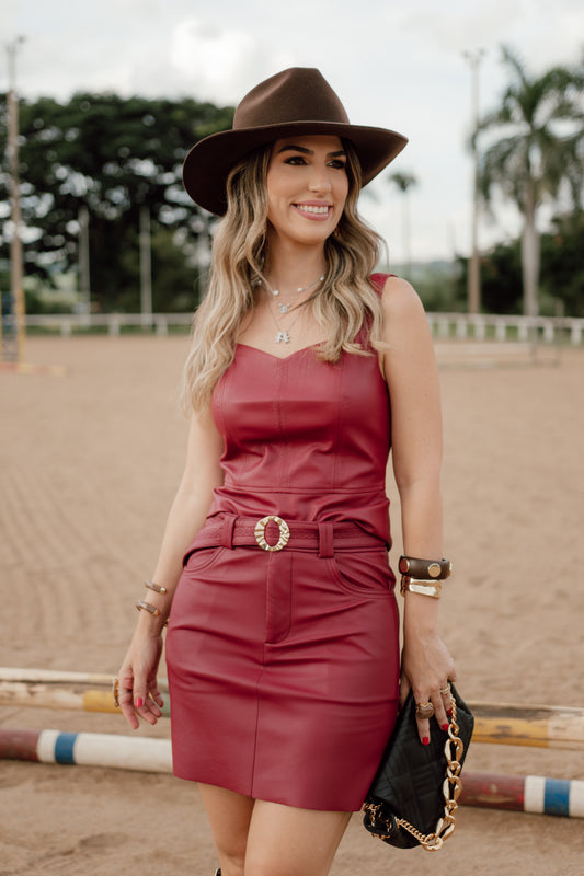 TOP COURO ANDRESSA